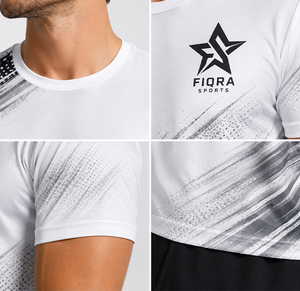 เสื้อฟุตบอลโพลีเอสเตอร์ 100% สำหรับงานซับลิเมชั่น พิมพ์โลโก้ตามสั่ง เสื้อยืดระบายอากาศได้ดี ทรงเข้ารูป แห้งเร็ว เหมาะสำหรับงานซับลิเมชั่น - Product Image 3