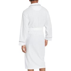 Peignoir pour homme en flanelle légère de haute qualité, à manches longues, décontracté, avec des propriétés respirantes, douces, anti-rides et à séchage rapide - Product Image 6