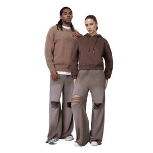 กางเกงวอร์มทรงแบ็กกี้สไตล์เทรนดี้สุดฮิตสำหรับผู้หญิง สตรีทแวร์ ผ้าฝ้าย 100% เนื้อหนา ทรงจ็อกเกอร์ สำหรับทุกเพศ ราคาถูก - Product Image 1