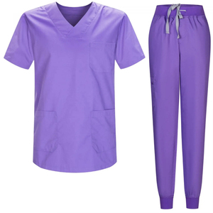 Customized Private Label US Medical <b>Denim</b> Scrubs Uniforms Sets for Unisex Nurse with Polyester/Cotton <b>Material</b> - Product Image 2