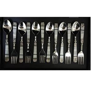 Juego de cubiertos metálicos de la mejor calidad con juego de tenedores y cucharas de acero inoxidable para uso en el hogar, hoteles o restaurantes, de un proveedor indio. - Product Image 6