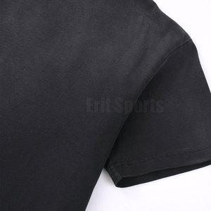 Camiseta de Estilo Urbano Moderno, Sólida, Casual, Lavada al Ácido, 100% Algodón, Ecológica, Transpirable y Ligera para Actividades al Aire Libre - Product Image 4