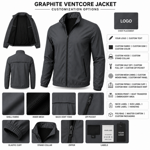 Chaqueta Deportiva con Cuello Alto, Paneles en Contraste, Tejido Doble de Poliéster, Chaqueta de Alto Rendimiento, Logotipo Personalizado, Ropa Deportiva para Equipos, Proveedor OEM - Product Image 5