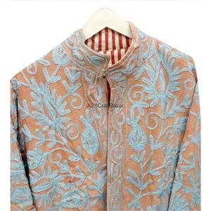 เสื้อแจ็คเก็ตคอร์ดูรอยปักลายซูซานี  รักษ์โลก  แบบยูนิเซ็กซ์  ผ้าคอร์ดูรอยปักลาย  ซับในผ้าฝ้าย 100%  ปักโลโก้ตามสั่ง  แบบเย็บติด - Product Image 6