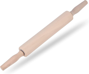 Best Selling <b>Rolling</b> <b>Pin</b> Classic Wood Ideal for Baking Needs Professional Dough Roller Used by Bakers Cooks for Pasta Cookie - Product Image 1