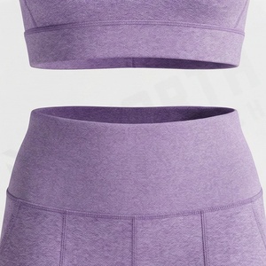 Women Active Wear Yoga <b>Leggings</b> Custom Logo Seamless Workout Set With Customized Color <b>Pattern</b> Gym Fitness Tracksuits - Product Image 5