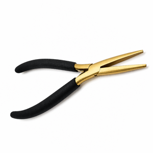 <b>Hair</b> Extension Pliers Metal Professional Micro Link <b>Tool</b> with Non Slip Black Handles for Installation and <b>Removal</b> - Product Image 1