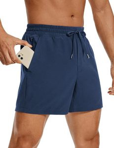Shorts de course noirs unis pour hommes, shorts de course pour femmes, shorts de course avec poche pour téléphone - Product Image 2