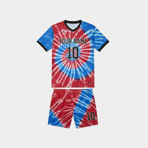 Uniformes de Fútbol Completos, Estampados a Rayas, Transpirables, de Secado Rápido, con Nombre de Equipo Personalizado, Manga Corta, Mezcla de Poliéster, Unisex para Adultos - Product Image 6