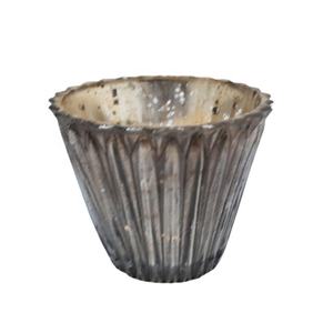 Hot Selling Designer round <b>Glass</b> Votive Holder Candle Jar 2-Color (White and Silver) Handicrafts for Christmas for Decorations - Product Image 6