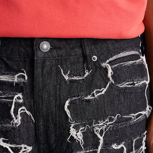 Wholesale Custom Made Men Denim <b>Shorts</b> Sporty Eco-Friendly Waterproof Quick Dry Breathable Ripped with Side Pocket Design - Product Image 5