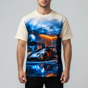 Custom Regular Fit Graphic Printed T Shirt Street Wear Look <b>Short</b> <b>Sleeve</b> Cotton Jersey T Shirt For Unisex Comfort Wear - Product Image 5