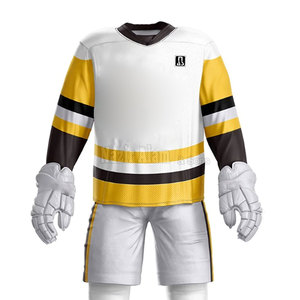 Ensemble d'uniformes de hockey sur glace durables, coupe confortable, respirant, coutures renforcées, idéal pour les entraînements et les compétitions de ligue - Product Image 5