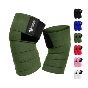 New High Quality Men Women Fitness Outdoor Sports Knee <b>Wraps</b> Squatting Training Gym Knee <b>Wraps</b> - Product Image 1