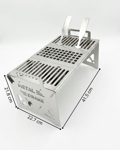Barbecue pliant en acier inoxydable 304, portable, pour camping, pique-nique, extérieur, robuste, V2 - Product Image 2