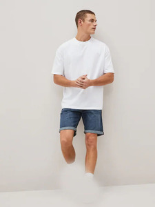 เสื้อยืดโอเวอร์ไซส์ทรงบ็อกซี่สำหรับผู้ชาย ผ้าฟลีซเนื้อนุ่ม 100% ผ้าฝ้าย คอเล็ก แขนปกติ ปรับแต่งได้ โลโก้ด้านหน้า สไตล์ลำลอง สตรีทแวร์ - Product Image 2