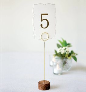 Wood Place <b>Card</b> Holder Reception Desktop <b>Table</b> <b>Numbers</b> <b>Card</b> Holder Hot Selling Sale - Product Image 1