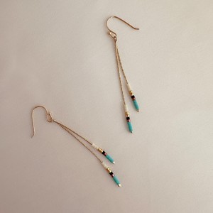 Trendy Seed bead earrings boho earrings western earrings beaded boho earrings minimalist earrings gold beaded earrings By UO - Product Image 6
