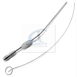 3 Tubes d'aspiration ENT Baron réutilisables, instrument chirurgical manuel de diagnostic, Classe I, certifié CE, en acier inoxydable, OEM - Product Image 1