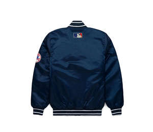 Blouson Bomber Personnalisé avec Nom d'Équipe et Numéro, Broderie Collage, Satin, Baseball, Imperméable et Respirant pour Homme - Product Image 3