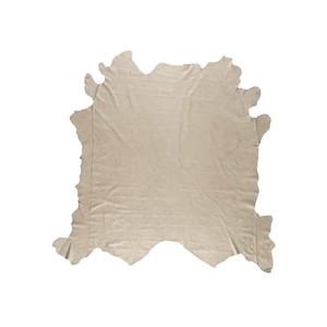 Cuir grainé beige de haute qualité, cuir naturel souple, idéal pour chaussures de luxe, sacs à main, portefeuilles, projets de bricolage haut de gamme. - Product Image 5