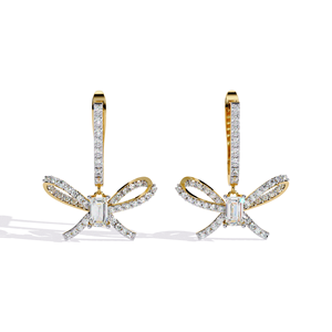 Aries Jewel Unique <b>Emerald</b> and Round Cut Lab Grown Diamond 14K <b>Gold</b> IGI Certified <b>Earring</b> Tops for Gift Party & Anniversary - Product Image 3
