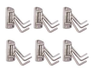 3 Pin Stainless Steel Cloth <b>Hook</b> for Doors and <b>Walls</b> Premium Quality SS202 Heavy Duty <b>Wall</b> Mounted Hanger Rack for Clothes Towel - Product Image 4