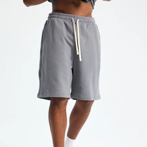 Luxury 400GSM French Terry <b>Shorts</b> Plain Cotton Fleece Blank Custom Embroidery Chenille <b>Patch</b> Bottoms for Clothing Brands OEM - Product Image 1