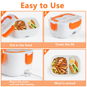 110V/220V Plug Home Heater Food Grade <b>Plastic</b> Electric Food <b>Lunch</b> <b>Box</b> for Household - Product Image 4
