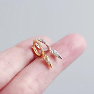 Boucles d'oreilles créoles plaquées or écologiques pour femmes, pour un usage quotidien, mariage et occasions festives, disponibles au meilleur prix - Product Image 4