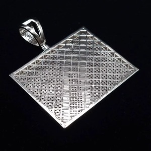 Colgante de Moissanita y Diamantes de Plata Sólida 925 con Nombre Personalizado, Bañado en Oro de 18K, Estilo Iced Out, para Hombres, Amantes del Hip Hop y Raperos - Product Image 5