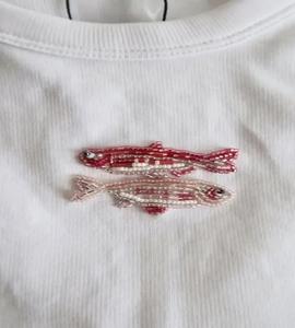 Chaleco de verano sin mangas con cuello redondo y parche de langosta bordado con cuentas para mujer, ropa casual, mejor precio, camiseta sin mangas de algodón acanalado blanco - Product Image 2