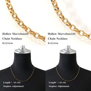 Cadena de Oro Real Au750 Murao Japan Kihei, Collar de Oro de 18K para Mujer, Joyería Fina de Lujo para Uso Diario - Product Image 4