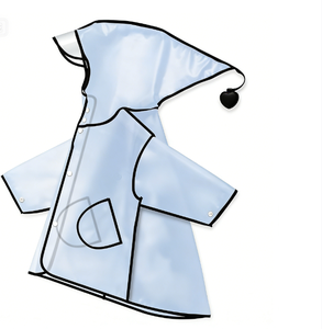 เสื้อกันฝนเด็กแบบใส/ลายการ์ตูน กันน้ำ น่ารัก ลายสัตว์ ทำจากวัสดุ EVA ใช้ซ้ำได้ พกพาสะดวก แบบชิ้นเดียว - Product Image 6