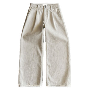 กางเกงยีนส์เดนิมทรงตรงแบบจีบสำหรับผู้ชายรุ่นใหม่ล่าสุด ผ้าฝ้าย 100% สไตล์สตรีทแวร์ทรงหลวม ระบายอากาศได้ดี เป็นมิตรต่อสิ่งแวดล้อม ใส่สบาย - Product Image 3