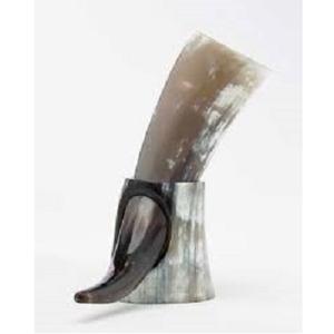 Auténtico Cuerno Vikingo para Beber, Hecho a Mano con Material Orgánico, Forma Natural, Estilo Animal Tallado, Ecológico, de la Mejor Calidad, Apto para Alimentos - Product Image 2