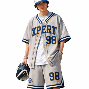Conjunto de Béisbol Oversize Personalizado – Conjunto Urbano Oversize para Hombre de Malla Transpirable con MOQ Bajo - Product Image 1