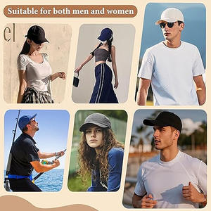 Casquette de baseball unisexe réglable en coton, casquette unie pour broderie de logo personnalisé - Product Image 6