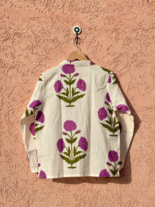 Conjunto de Pijama de Algodón Ecológico con Estampado Floral |   Conjunto de Pijamas de Lujo de Tres Piezas para Mujer, Verano |   Camisa con botones, pantalones y bolsa para dormir - Product Image 3