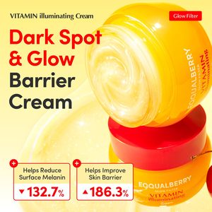 Crema Iluminadora con Vitaminas EQQUALBERRY, Vitamina C y 5% de Niacinamida + 3% de TXA, Humectante y Antienvejecimiento, Blanqueadora - Product Image 2