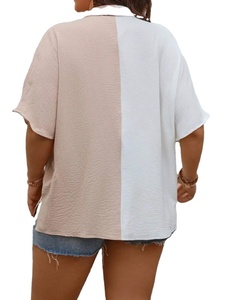 Camisa personalizada para mujer, cárdigan elegante de verano con bloques de color, blusas transpirables elegantes a la moda, ropa adecuada para muchas ocasiones - Product Image 6