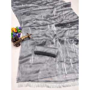 Écharpe et châle traditionnels de créateur, magnifiques imprimés en feuille, pour les occasions de travail et les fêtes, sari - Product Image 6