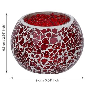 <b>Mosaic</b> Glass Decorative Tea Light Candle Holders for Home Decor and Festive Decoration - Product Image 6