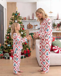 Ensemble de survêtement de Noël pour femmes, imprimé personnalisé, haut à manches longues et pantalon, ensemble de pyjama confortable pour l'hiver, ensemble de vêtements de détente, ensemble de Noël festif pour la famille - Product Image 5