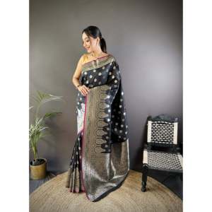 Sari de Seda Lichi Banarasi Vaishali - Product Image 4