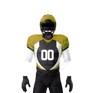 Uniforme de football américain léger sur mesure, manches courtes, vêtements d'entraînement personnalisés pour équipe, hommes - Product Image 4