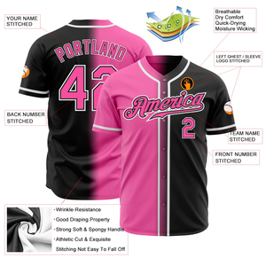 Nuevo Jersey de Softbol Rosa Personalizado de Diseñador, Jersey de Personalización de Tela Premium, Versión Jugador, Jersey Sublimado Personalizado - Product Image 6