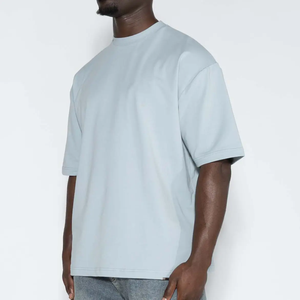 T-shirts pour hommes en coton biologique avec logo, t-shirts en bambou, t-shirts à col contrastant, t-shirts personnalisés pour hommes - Product Image 2