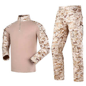 Tenue tactique camouflage personnalisée OEM, respirante, style grenouillère, avec chemise d'entraînement et pantalon tactique tricoté pour hommes - Product Image 6