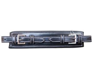 Correa de nariz para caballo de cuero acolchado y duradero con herrajes de latón, color y tamaño personalizables, accesorios de equitación. - Product Image 1